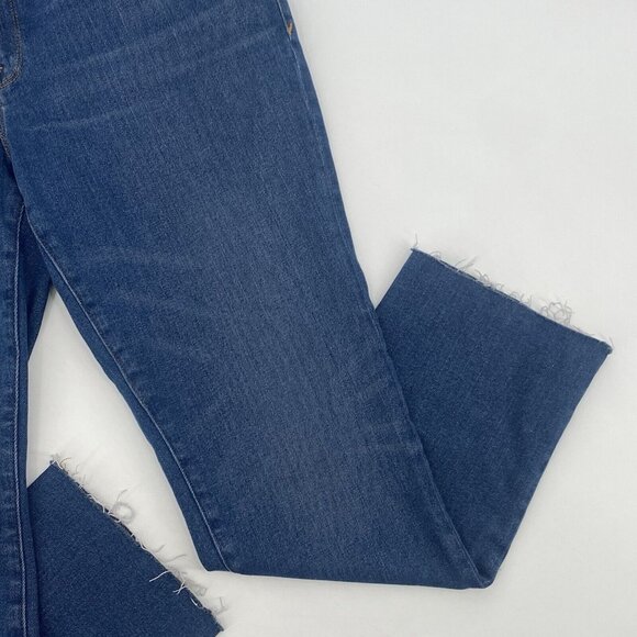 Good American Womens Size 14/32 Good Legs Straight Jeans Raw Hem GSTL67TNA 1288 - Picture 5 of 12